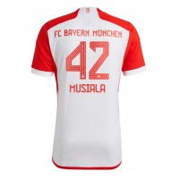 Dres Bayern Munich Jamal Musiala #42 Domáci 2023-24 Krátky Rukáv